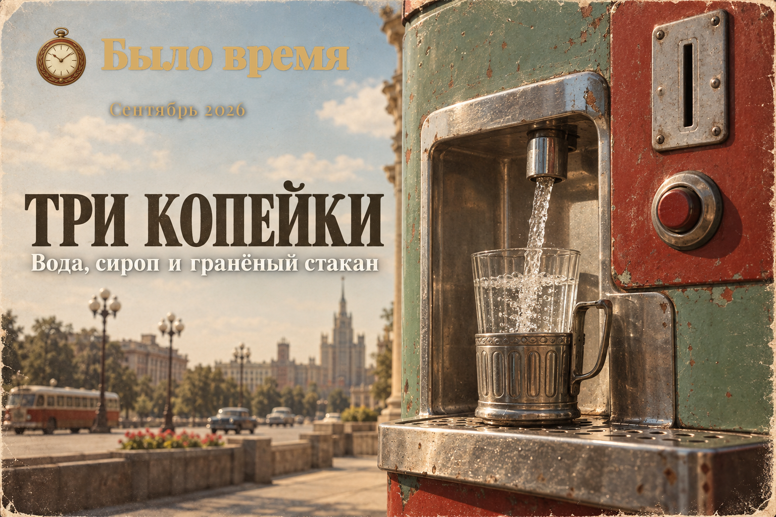 Три копейки за стакан: как на самом деле работал советский автомат газированной воды