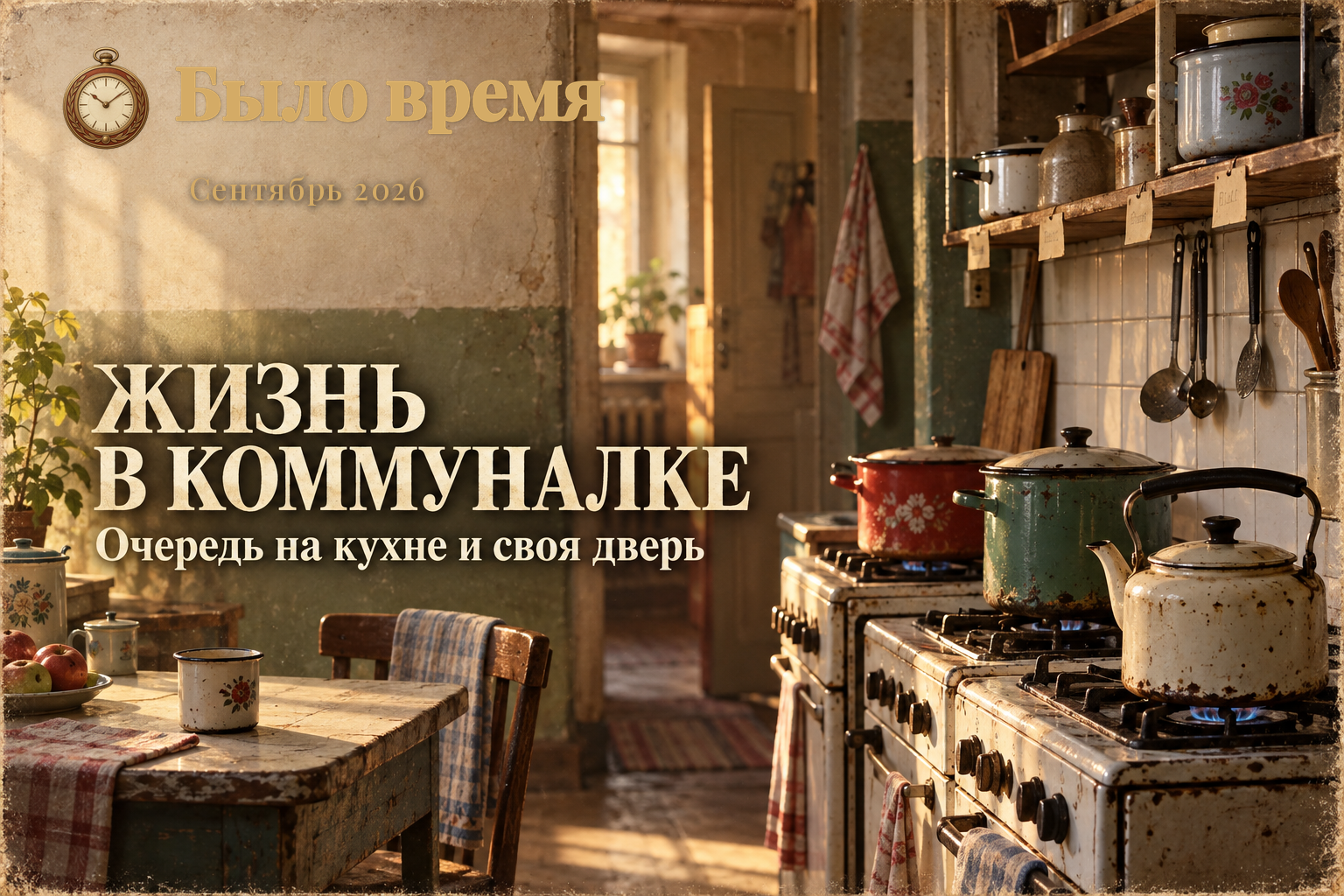 Кухня на пятерых, звонок на всех: как на самом деле жили в коммуналках