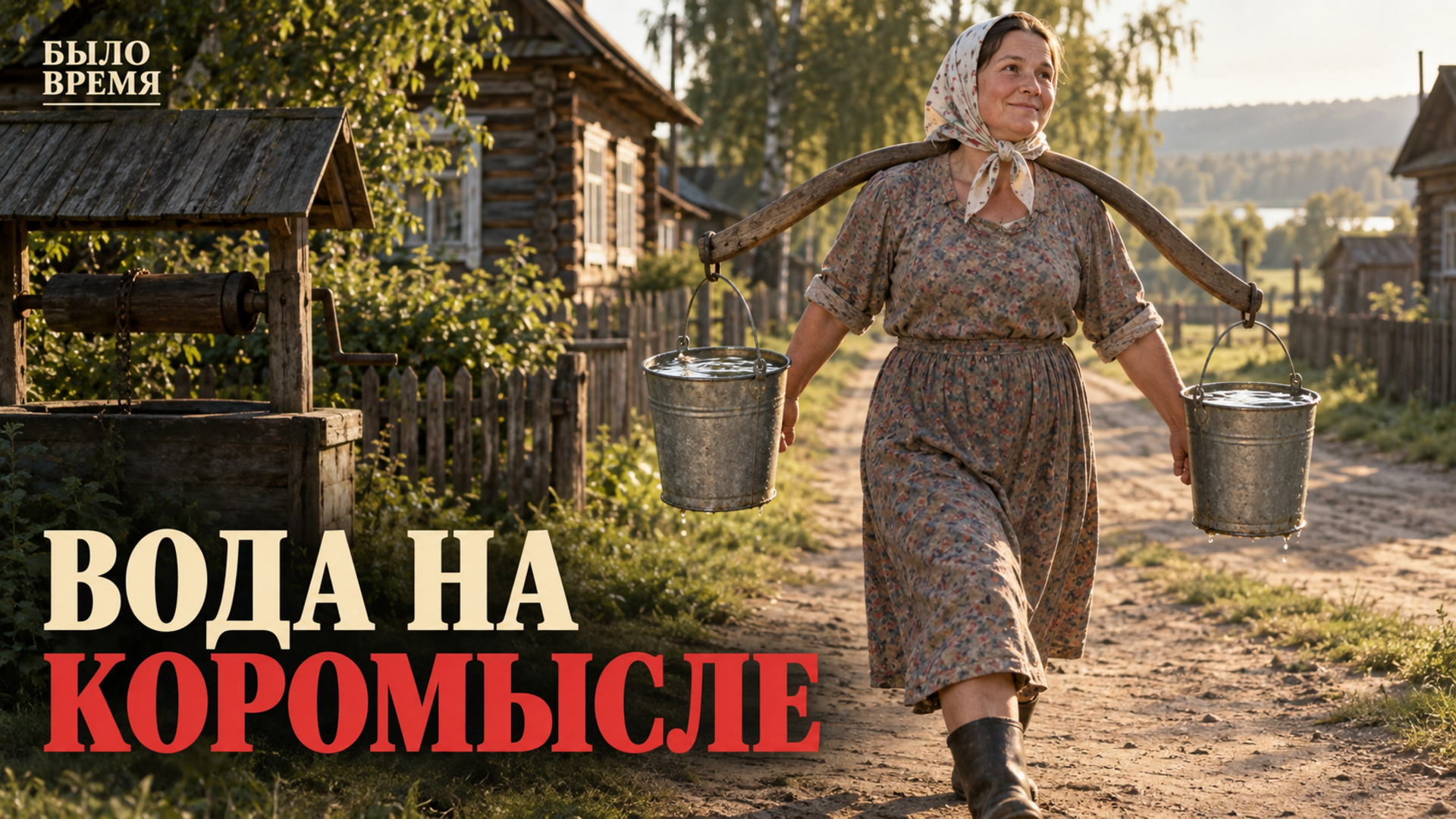 Почему коромысло удобнее двух вёдер — и сколько воды уносила женщина за один поход