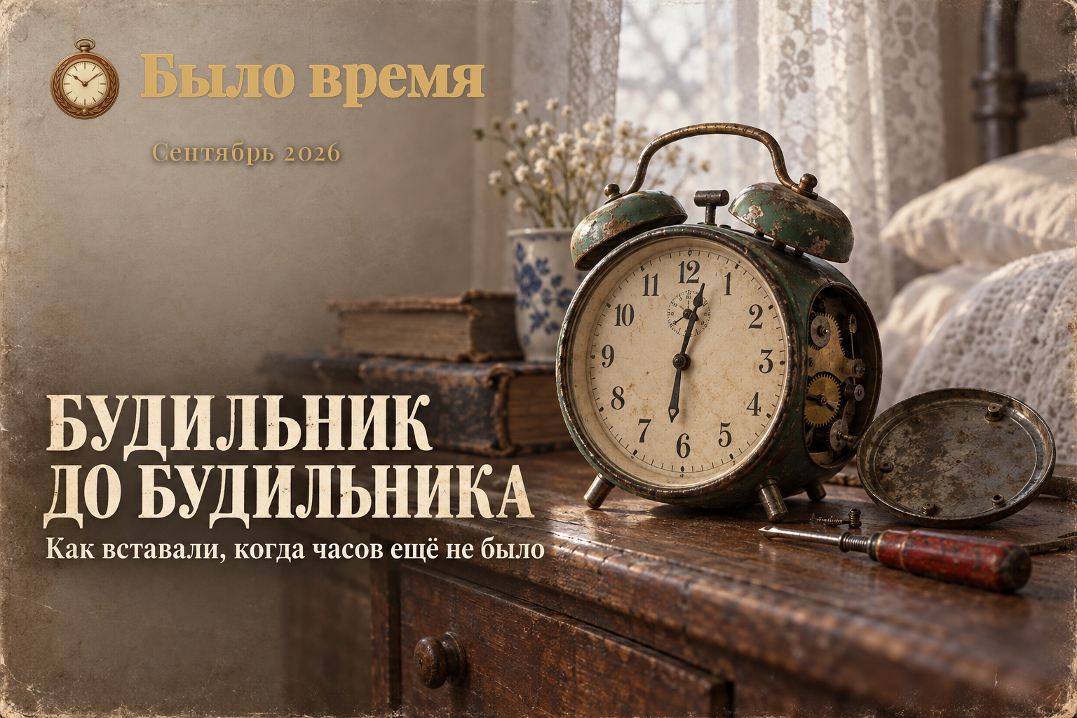 Откуда взялся будильник: как люди просыпались, когда его ещё не было
