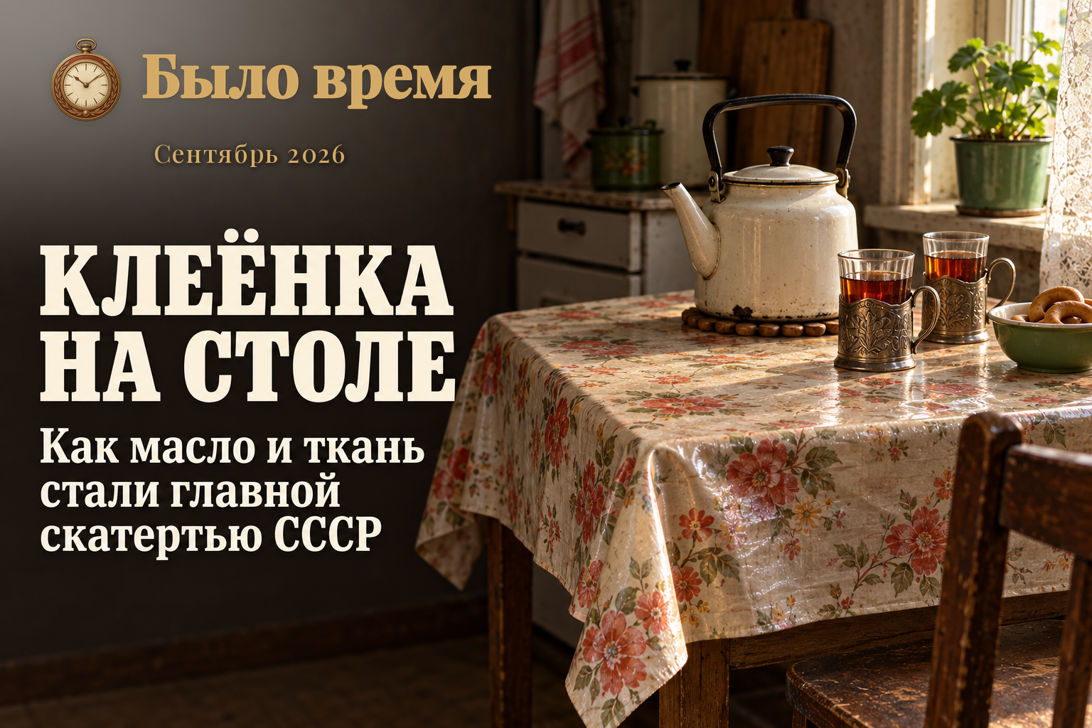 Почему клеёнка была в каждой советской кухне — и откуда она вообще взялась