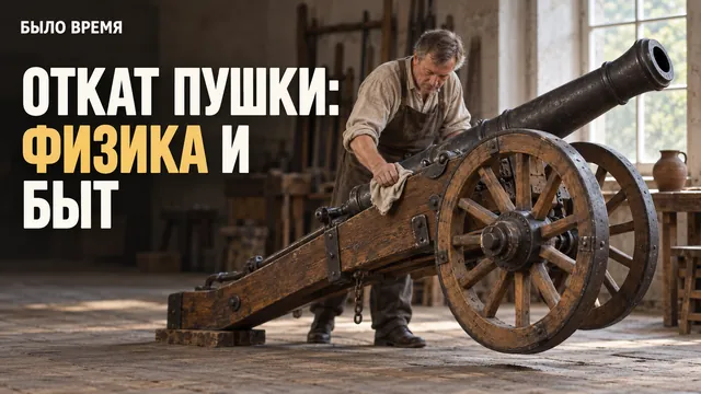 Старинные пушки прыгали не просто назад, а ещё и вверх — это не дефект