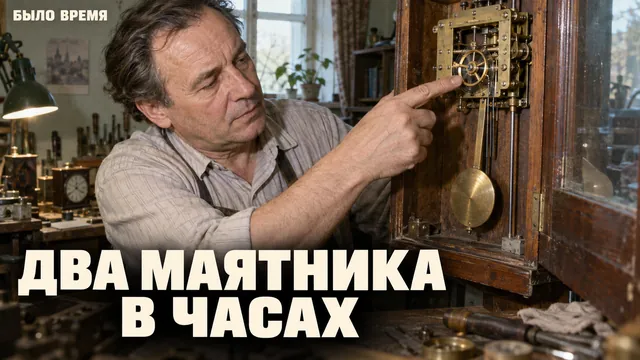 Большинство принимает второй маятник в часах за часть механизма — на самом деле это балансир, работающий от пружины
