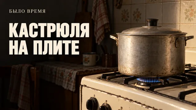Почему в СССР кастрюлю не убирали в шкаф, а держали прямо на плите?