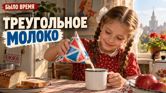 Почему молоко в СССР было в треугольных пакетах и как его открывали без брызг