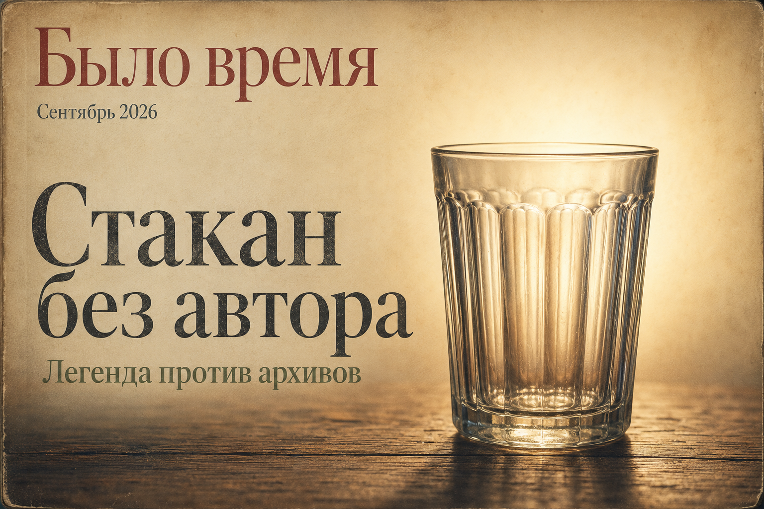 Гранёный стакан приписывают знаменитому скульптору. Документов, которые бы это подтвердили, так и не нашли